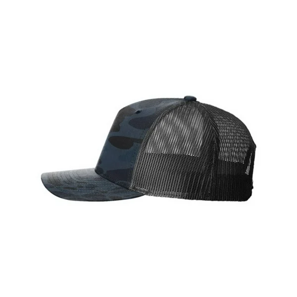 Richardson 112PFP | Printed Five Panel Trucker Hat | Duck: Admiral Duck Camo/Black - Image 2