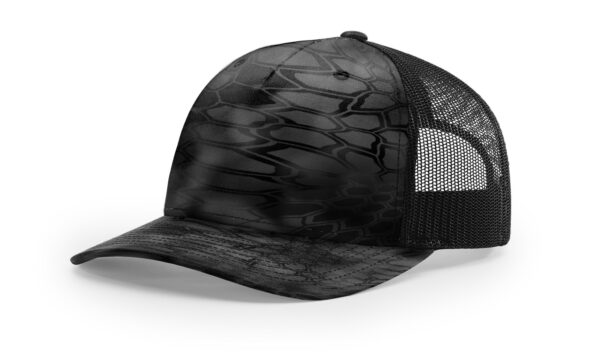 Richardson 112PFP | Printed Five Panel Trucker Hat | Kryptek: Typhon/Black - Image 2