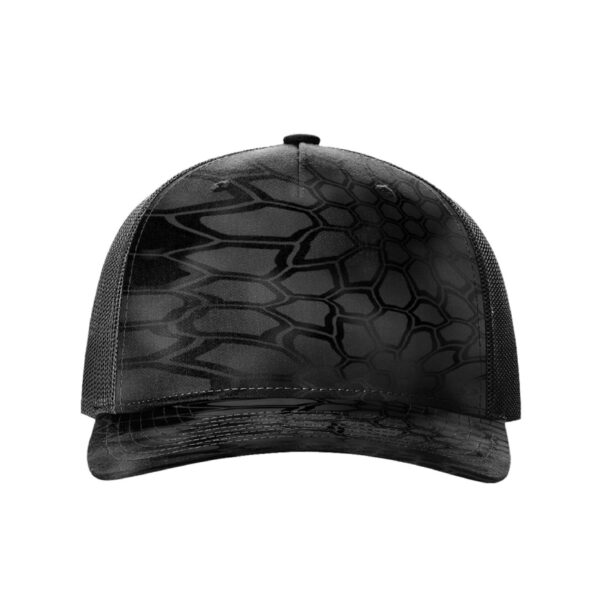 Richardson 112PFP | Printed Five Panel Trucker Hat | Kryptek: Typhon/Black