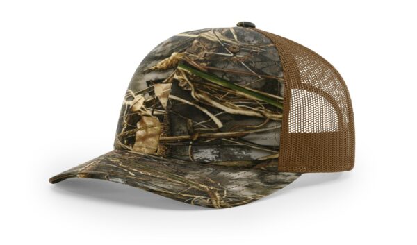 Richardson 112PFP | Printed Five Panel Trucker Hat | Realtree: Realtree Max-7/Buck - Image 2