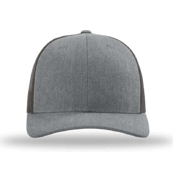 Richardson 115 | Six Panel Low Pro Trucker Hat | Heather Grey/Dark Charcoal