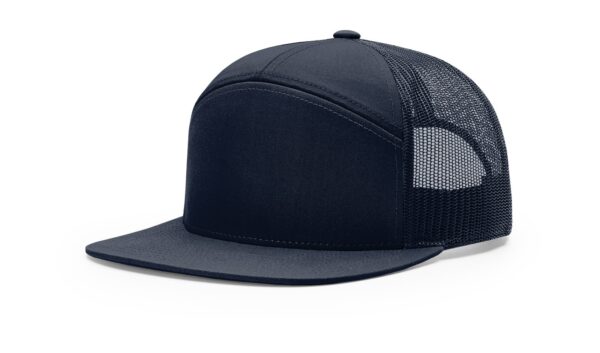 Richardson 168 | Seven Panel Trucker Hat | Navy - Image 2