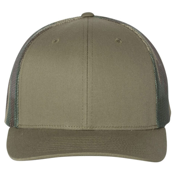 Richardson 112PM | Printed Mesh Trucker | Loden/Green Camo