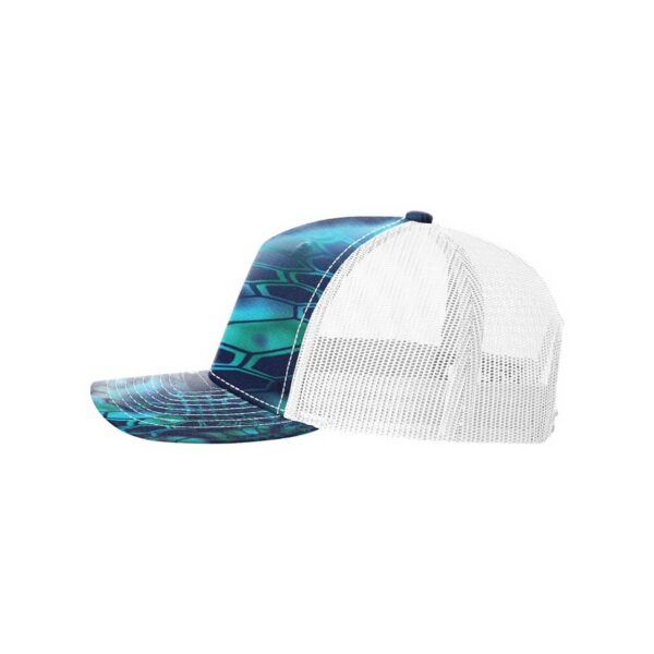 Richardson 112PFP | Printed Five Panel Trucker Hat | Kryptek: Pontus/White - Image 2